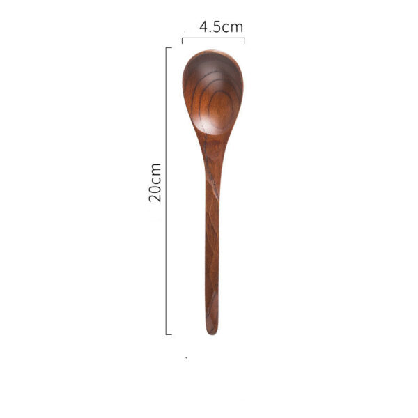 Creative Hammered Wooden Curved Spoon Tableware, Artistic Wooden Spoons for Unique Dining, Handcrafted Hammered Curved Spoons