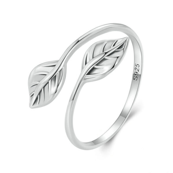 Autumn-Inspired Fashion Personality Leaves Ring, Elegant Simplicity Leaves Ring for Fall Fashion, Stylish Autumn Leaves Ring with Fashion Personality