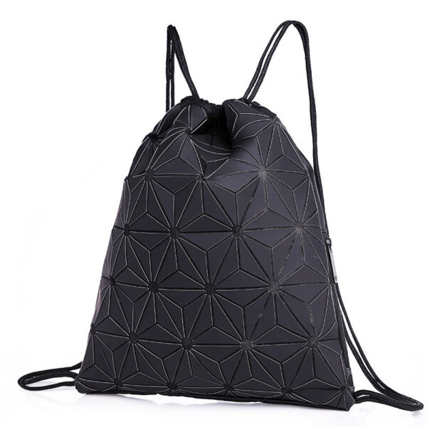 Outdoor All-Matching Drawstring Bag for Men and Women, Geometric Luminous Drawstring Bag, Stylish Geometric Outdoor Bag with Luminous Features