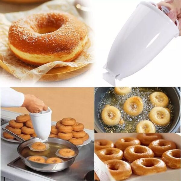 Plastic Donut Making Mold and Tool Set, DIY Donut Making Gadget for Creative Baking, Innovative Mold for Homemade Donuts