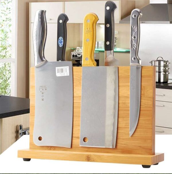 Magnetic Knife Holder for Kitchen Organization, Wall-Mounted Knife Rack with Strong Magnet, Efficient Kitchen Knife Storage Solution