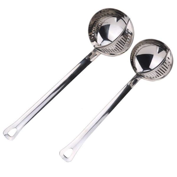 Stainless Steel Kitchen Colander Spoon for Draining, Durable Colander Spoon for Cooking, Essential Kitchen Tool