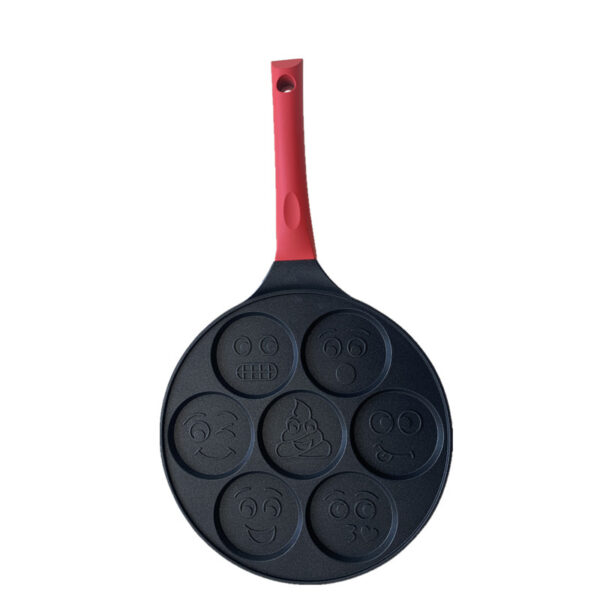 Aluminum Alloy Non-Stick Frying Pan, Seven-Hole Breakfast Pan for Pancakes and Eggs, Efficient Cooking