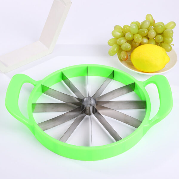 Easy-to-Use Watermelon Slicer, Stainless Steel Fruit Cutter for Perfectly Sliced Watermelon