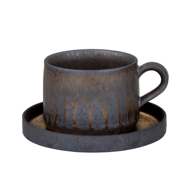 Handmade Japanese Clay Coffee Cups, Artisan Clay Coffee Mugs, Unique Japanese Ceramic Coffee Cups