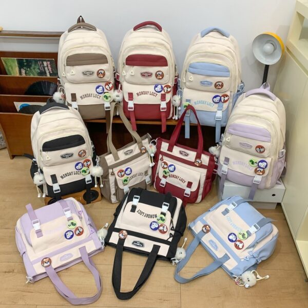 Simple All-Match Travel Backpack for Junior High Students, Versatile Backpack for Junior High School, Junior High School Student Travel Backpack