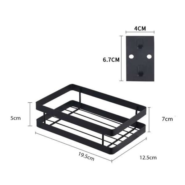 Wall-Mounted Kitchen Organizer Shelf, Practical Storage Solution for Kitchen Accessories, Space-Saving Wall Shelf