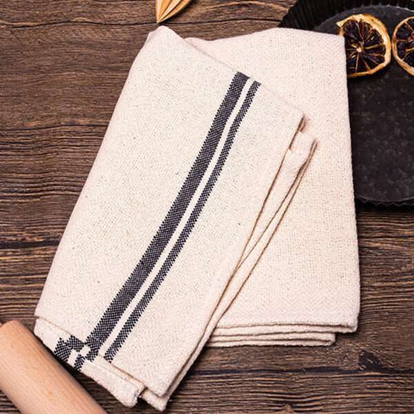 Thickened Water Absorbing Original White Tea Towel, White Kitchen Tea Towel for Water Absorption, INS Style Original White Tea Towel for Kitchens