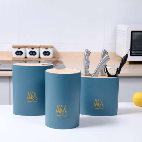 Floor-Standing Multifunctional Knife Holder, Household Organizer for Various Kitchen Knives