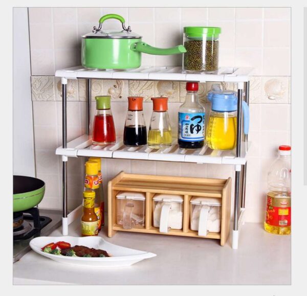 Retractable Kitchen Shelf, Adjustable Wall-Mounted Shelf for Space Optimization, Versatile Storage Solution