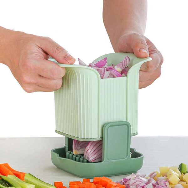 Multifunctional Vegetable Cutter, Hand Pressure Type Kitchen Tool for Efficient Food Preparation, Versatile Chopper and Slicer