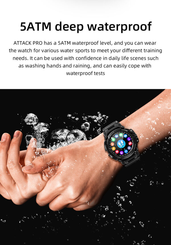 Three-Proof Outdoor Sport Smart Watch with Bluetooth Calling, Durable Outdoor Smart Watch with Bluetooth and Three-Proof Features