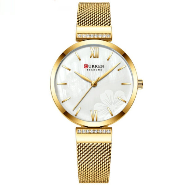 Women's Fashionable Alloy Quartz Simple Watch, Elegant Alloy Quartz Watch for Women with Minimalist Design, Stylish Women's Simple Alloy Quartz Watch