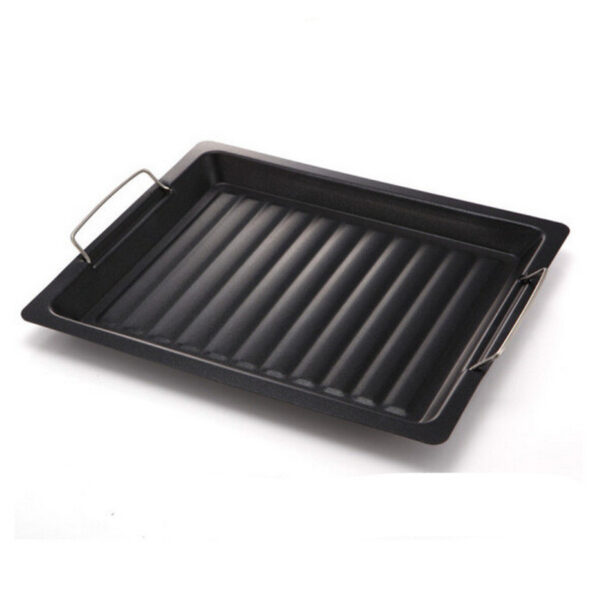 Rectangular Nonstick Pan for Barbecue Dishes, Ideal for Grilling and Roasting, Easy to Clean and Maintain