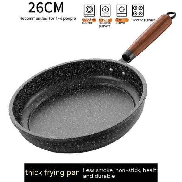 Medical Stone Non-Stick Frying Pan, Multi-Functional Light Oil Smoke Griddle, Ideal for Healthy Cooking