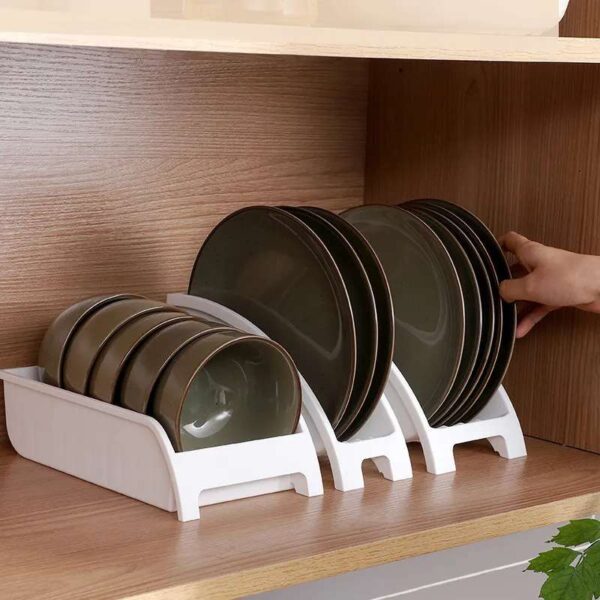 Multifunctional Kitchen Tableware Rack, Versatile Storage Solution for Plates and Utensils, Space-Saving Kitchen Organizer