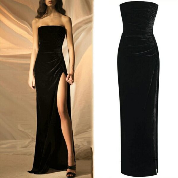 Long Skirt Party Dress, Elegant Dinner and Annual Party Gown, Stylish Long Dress for Events