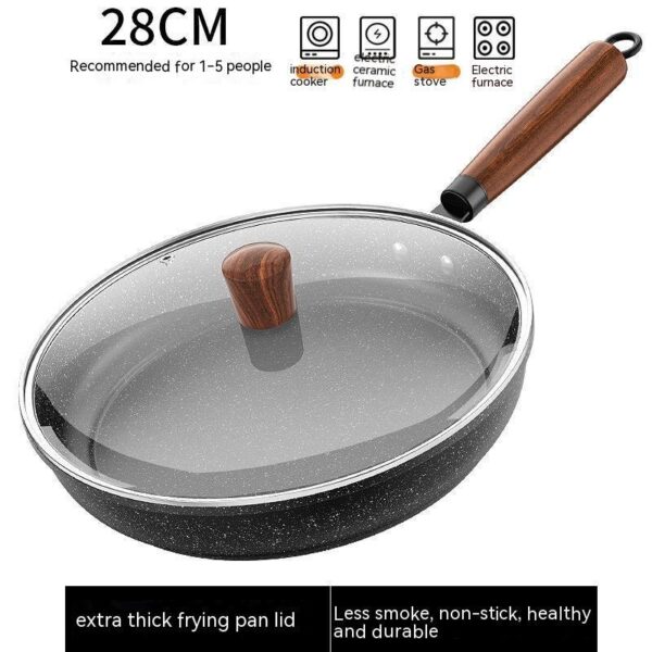 Medical Stone Non-Stick Frying Pan, Multi-Functional Light Oil Smoke Griddle, Ideal for Healthy Cooking