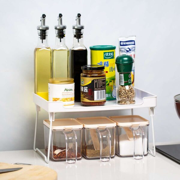 Multifunctional Storage Rack for Kitchen Organization, Kitchen Supplies Rack for Efficient Storage, Space-Saving Kitchen Organizer for Utensils and Accessories