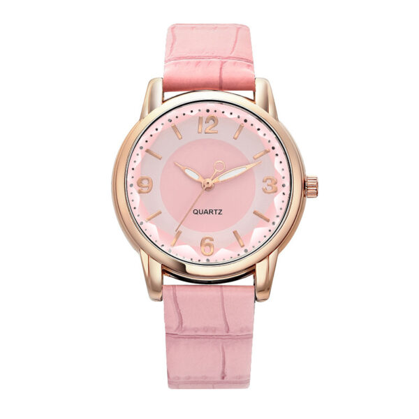 Women's Two-Tone Dial Belt Quartz Watch, Elegant Two-Tone Dial Quartz Watch with Belt Design for Women, Stylish Women's Quartz Watch with Two-Tone Dial