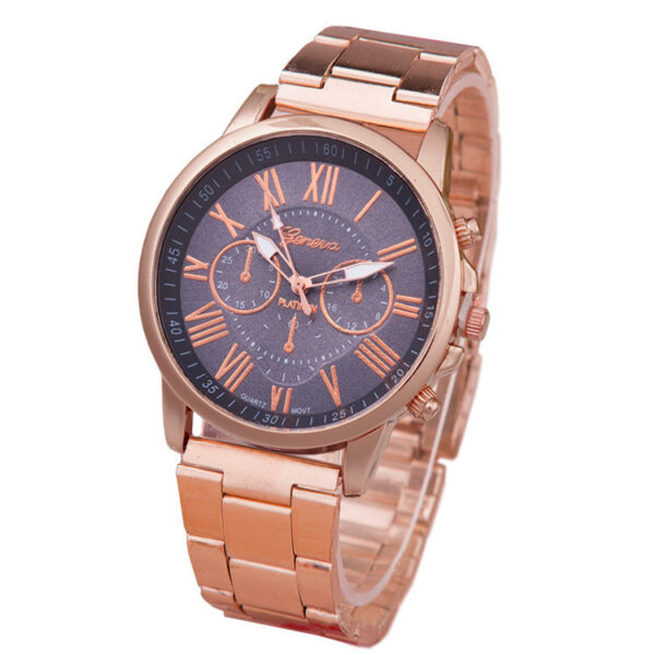 Women's Leisure Alloy Steel Belt Quartz Watch, Stylish Alloy Steel Belt Quartz Watch for Women, Elegant Women's Quartz Watch with Alloy Steel Belt