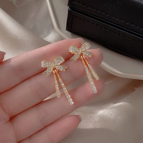 New Fairy Bow Stud Earrings with Niche Design, Stylish Super Fairy Bow Earrings for Women, Elegant Bow Stud Earrings for Women