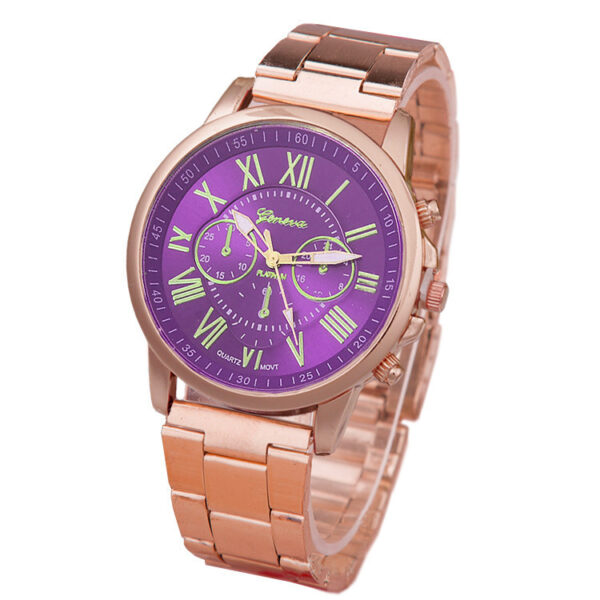 Women's Leisure Alloy Steel Belt Quartz Watch, Stylish Alloy Steel Belt Quartz Watch for Women, Elegant Women's Quartz Watch with Alloy Steel Belt