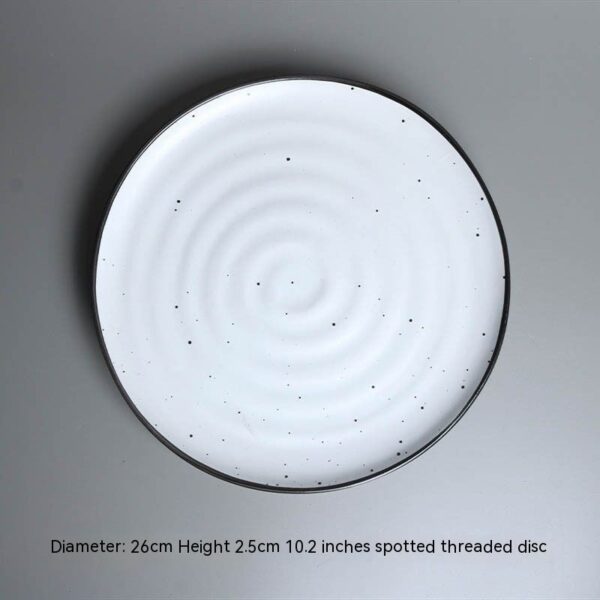 Ceramic Spot Steak Plate, Decorative Tray Tableware, Elegant and Functional Dining Plate