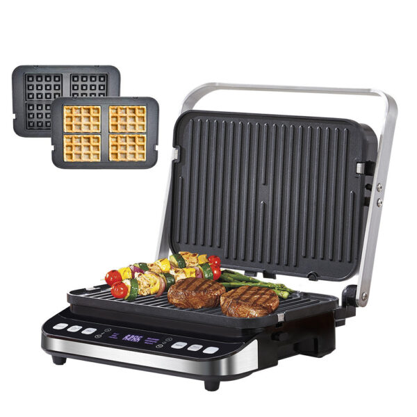 Automatic Electric Grill Pan Steak Machine, Adjustable Temperature Control for Perfect Steaks, Easy-to-Use and Clean