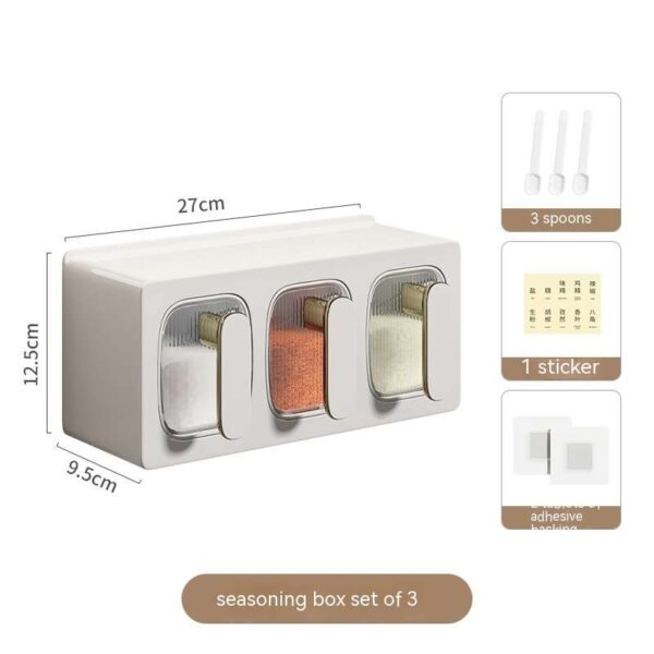 Drawer Type Seasoning Box, Kitchen Spice Jars Combination for Convenient Storage