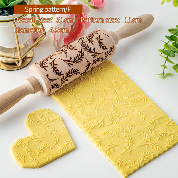 Cookie Flip Crust Print Roller for Home Baking, Versatile Kitchen Baking Roller, Crust Print Roller for Creative Cookies