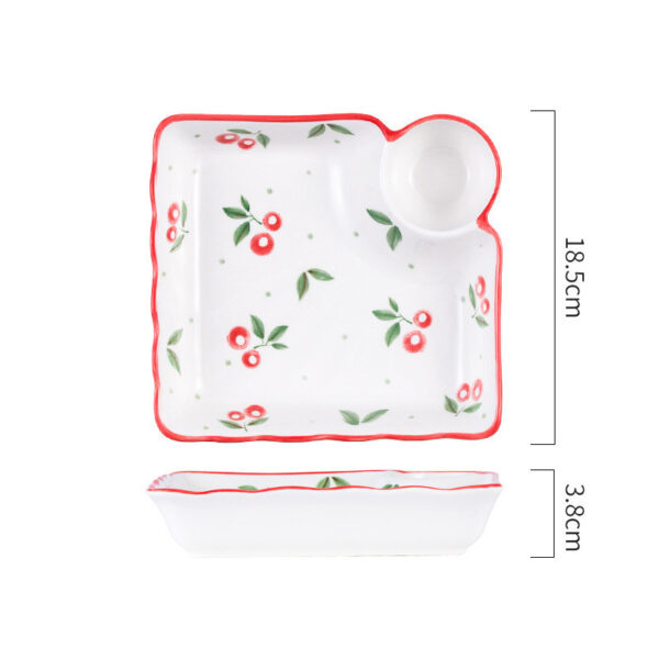 Japanese Tableware Plate Household Dumpling Dish, Japanese Ceramic Dumpling Plate, Stylish and Functional Tableware for Home Dining