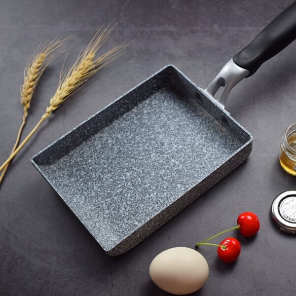 Compact Square Frying Pan for Fried Egg Rolls, Versatile Small Square Cooking Pan, Ideal for Egg Rolls and Mini Dishes