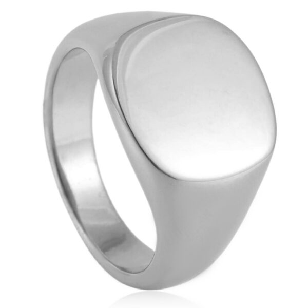 Minimalist Titanium Steel Smooth Seal Ring in European and American Style, Stylish European and American Minimalist Titanium Ring