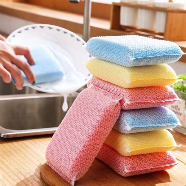 Kitchen Supplies Sponge Dishwashing Brush, Durable Cleaning Tool for Effective Dishwashing, Essential Kitchen Accessory