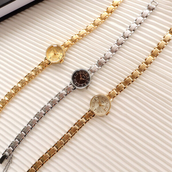 Retro Net Thin Chain Quartz Watch, Exquisite Thin Chain Retro Quartz Watch for Women, Stylish Retro Net Design Quartz Watch