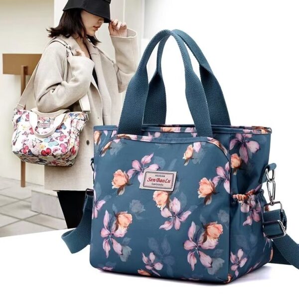 Women's Printed Nylon Crossbody Bag, Stylish Nylon Crossbody Shoulder Bag for Women, Trendy Women's Printed Shoulder Bag