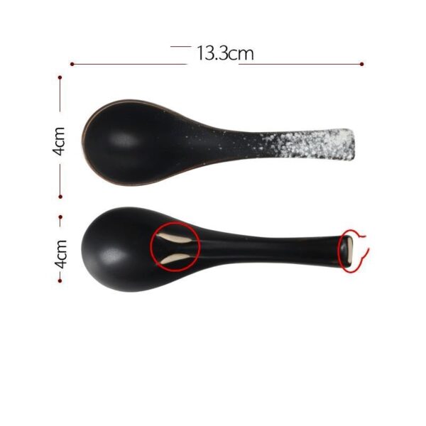 Elegant Ceramic Spoon for Lamian Noodles, Ideal for Japanese and Korean Cuisine, Stylish and Functional Ceramic Spoon for Noodles and Soups