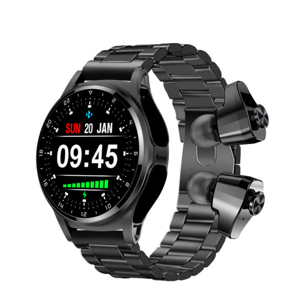 GT66 Smart Watch with TWS 2-in-1 Bluetooth HD Voice Calling, Advanced GT66 Smart Watch with Bluetooth and HD Voice Call