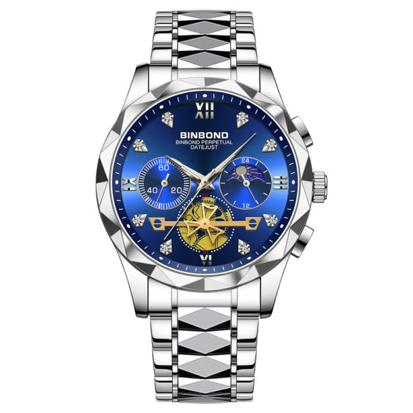 Multifunctional Quartz Watch with Six-Pin Timing for Casual Wear, All-Match Quartz Watch with Six-Pin Timing for Casual Use