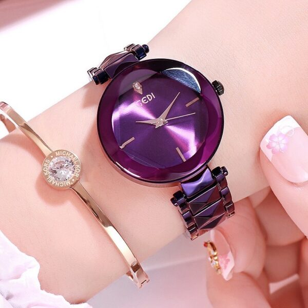 Women's Personalized Fashion Steel Belt Watch, Trendy Women's Watch with Steel Belt and Unique Design, Fashionable Personalized Steel Belt Watch for Women