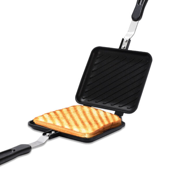 Waffle Bread Toast Mold, Versatile Breakfast Pan for Toast and Waffles, Durable Non-Stick Design