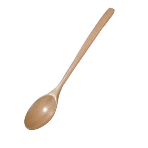 Elegant Lacquered Wood Spoon, High-Quality Wooden Kitchen Utensil, Stylish and Durable Spoon for Serving