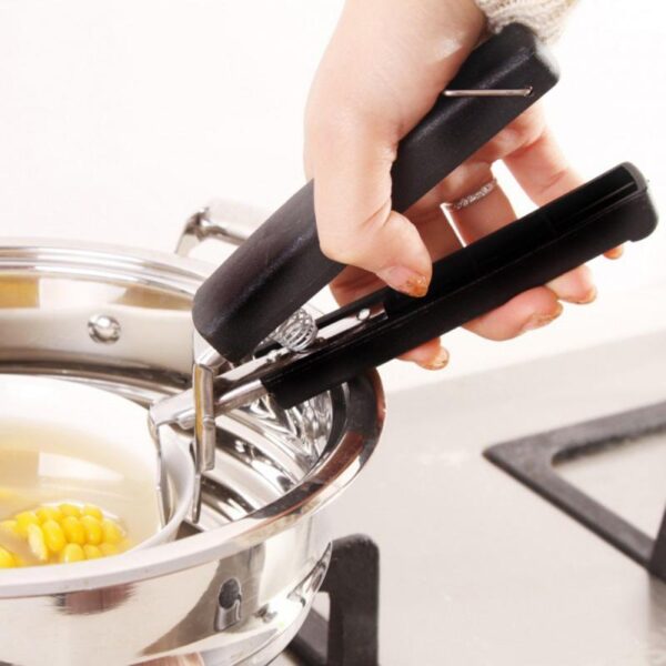 Anti-Scald Pot Bowl Pan Gripper, Cooking Arm Holder Clip, Heat-Resistant Handle Carrier for Cookware