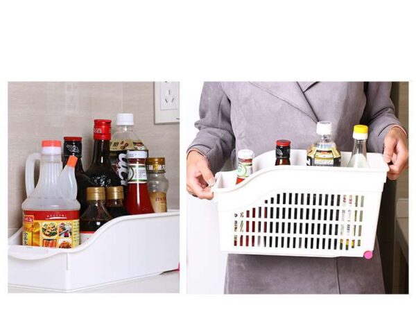 Kitchen Plastic Storage Box, Versatile and Durable Container for Organizing Kitchen Essentials