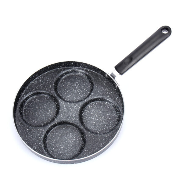 4-Cup Nonstick Egg and Pancake Pan, Multi-Cup Cookware for Gas Stove, Perfect for Making Pancakes and Eggs