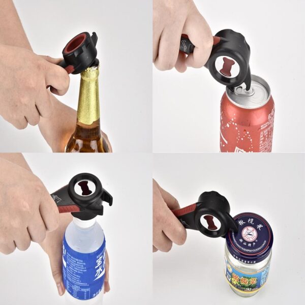 5-in-1 Creative Multifunction Stainless Steel Can Opener, Beer Bottle Opener, Versatile Kitchen Tool