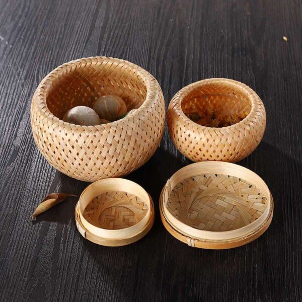 Bamboo Woven Tea Pot Gift Box, Elegant Storage & Presentation for Teaware