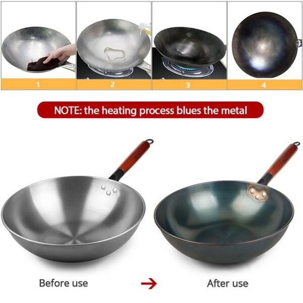 Classic Old Fashioned Uncoated Nonstick Pan, Traditional Cooking Pan for Authentic Results, Durable and Reliable