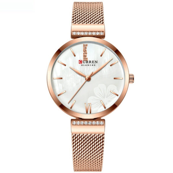 Women's Fashionable Alloy Quartz Simple Watch, Elegant Alloy Quartz Watch for Women with Minimalist Design, Stylish Women's Simple Alloy Quartz Watch